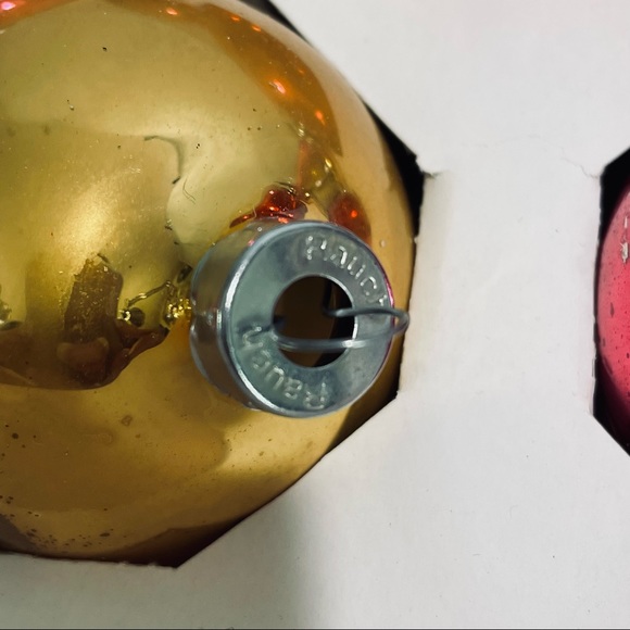 Vintage Christmas glass ball ornaments Shiny Bright & Rauch 14 - Picture 9 of 13